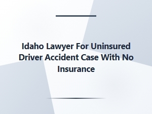 Idaho Lawyer for Uninsured Driver Accident Cases