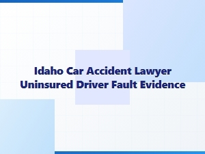 Idaho Car Accident: Proving Fault with Uninsured Driver Evidence