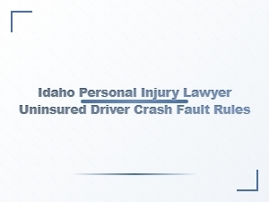 Idaho Uninsured Driver Crash Fault Rules