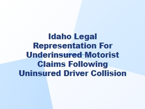 Idaho Legal Help for Underinsured Motorist Claims