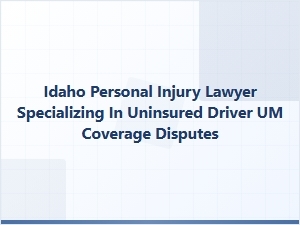 Idaho Personal Injury Lawyer for Uninsured Driver Claims