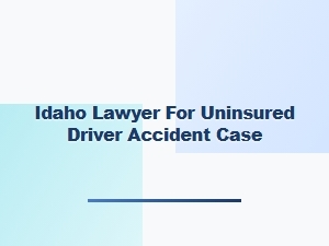 Idaho Lawyer for Uninsured Driver Accident Claims